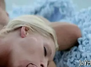 cute teen 18+ deepthroats one-eyed monster in rough missionary until orgasm