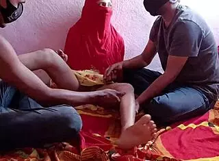 Indian Girlfriend Gets Double Penetrated By Boyfriend And Friend In Rough Homemade Wedding Sex For Money With Dirty Talk