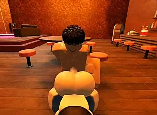 dude, this slut with a big ass is getting fucked by a monster cock in the bar from pov