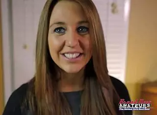 Blue-eyed adorable hottie autum gives blowjob and rimjob before wet pussy pounding with cum in mouth.