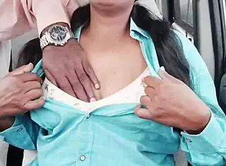 College girl does car sex with telugu dirty talks..