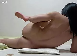 beautiful japanese girl shows jet black hair and big boobs 😍