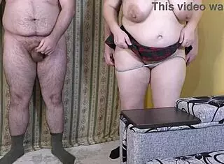 Two Guys Cum Inside Married Hairy Pussy in Cheating Threesome While Cuckold Husband Works