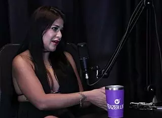 Wow! She got hacked recording with Maximo Garcia creating the course and giving tips for sitting while discovering her exhibitionist side in see through outfit!