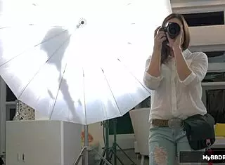 Isn't this lesbian threesome at the photoshoot just pure fun in 4k teaser?