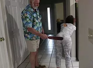 Tms-28 petite 18+ amateur milf works as service slave wears anal tail plug gets dp cunt fucked with creampie