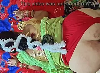 Cute Saree Bhabhi Gets Naughty With Father In Law For Rough Hard Sex On Back In Bedroom