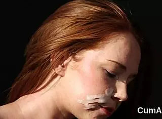 Flirty Doll Receives Jizz Load On Face And Swallows All Spunk