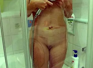 Slipped into stepsister's shower with big cock suggestion, she takes it in mouth for wet pussy creampie in taboo homemade quickie.