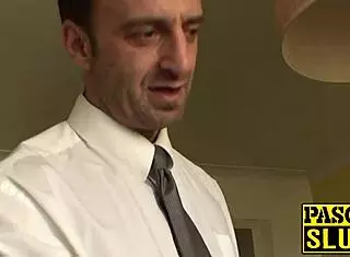 Blonde gilf Carol gets throated before intense anal domination and facial cumshot