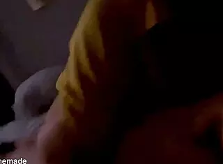 Step Sister Rides Cock in Homemade Cowgirl with Small Tits Bouncing