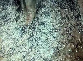 so this ebony chick starts playing with her wet hairy pussy at home. she rips clothes for solo orgasm in dripping beaver action.