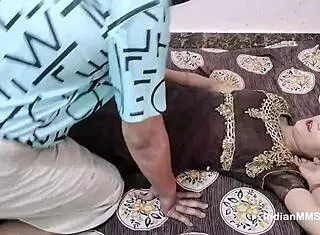 Skinny Indian Muslim bhabhi enjoys rough hardcore sex with cumshot creampie in tight pussy