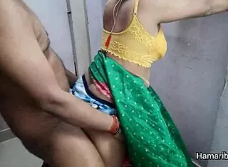 hot indian bhabhi fucks devar with big ass close up in cheating hairy milf anal