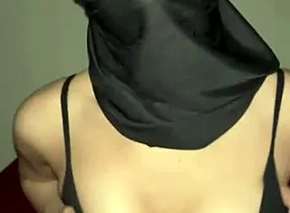 best arab muslim woman reveals hijab-covered boobs in intimate display