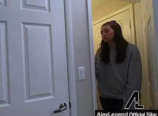 Pawg Stepsis Bella Rolland Takes Alex Legend's Monster Cock Deep. Creampie in Big Hairy Pussy and Clit Action Follows.