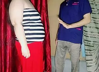 muslim bbw gets rough anal from office attendant for meter connection, bent over doggystyle with huge cock in homemade interracial close up.