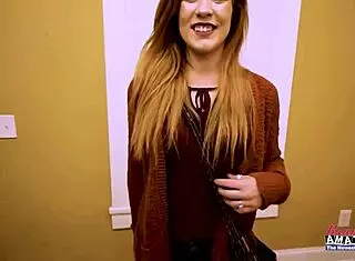 i'm this charming ginger hottie keaton masturbating wildly and sucking candy corn to milk it dry