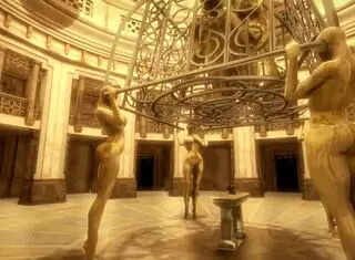 I arrived at the mansion for my first night of femdom training in this erotic game.