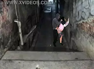 Curvy Brazilian Shemale Fucks Fat Boss Bareback in Favela After Funk Party