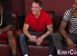 wanna see this busty babe slurp those massive bbc's while humiliating her cuck in heels?