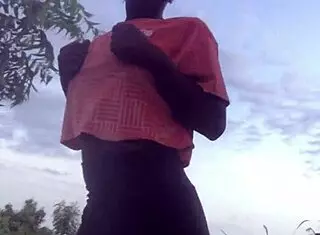 Half-Naked Twerking Contrasts With Serene Forest Surroundings