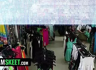 Naughty thief with pierced nipples gets punished for trying to steal