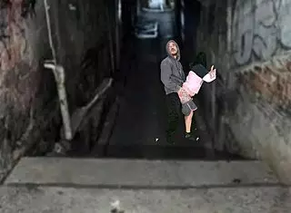 Curvy Brazilian Shemale Fucks Fat Boss Bareback in Favela After Funk Party