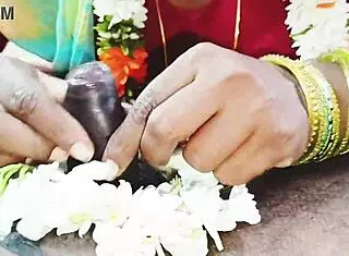 Daddy, your son's wife in saree gives the dirtiest cheating blowjob with telugu talk