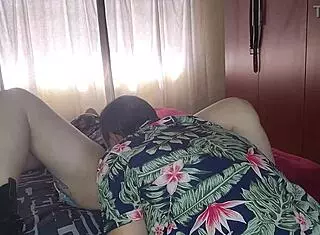 Petite blue-eyed blonde gets closeup pussy licked to creampie finish