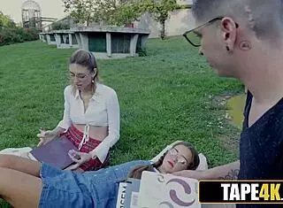 Ugly Nerd Gets Passionate Rimjob from Stunning Russian Co-Ed