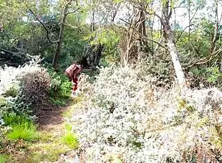 boldly licking sugardaddy cum off cock on secret beach hike