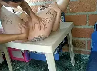 colombian whore screams no but takes hard anal creampie