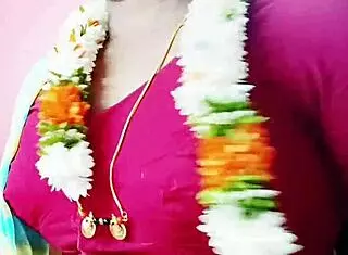 Daddy, your son's wife in saree gives the dirtiest cheating blowjob with telugu talk