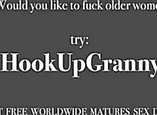 Beautiful Granny Teases with Big Dildo Masturbation in Solo Old Woman Toy Play