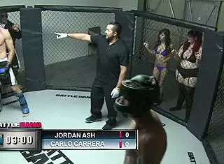 April rides long cock pounding her to intense orgasm explosion