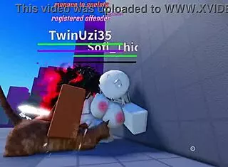 Roblox里被抓变身她们的肮脏精液婊子！