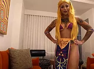 annie verse rides monster bbc in zelda cosplay pov
