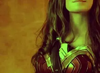 granny in fishnets corset gives justice league blowjob cosplay 😍👵💋