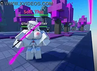 Roblox里被抓变身她们的肮脏精液婊子！