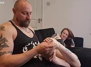 i meant after the shoot... foot rub got me goin' ugh