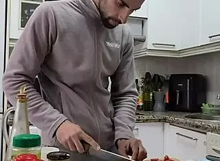 Spanish Pornstar Cooks Tortilla Strips Nude Jerks Off Cumshot