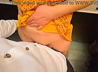 stranger sneaks cum in my wet panties restaurant toilet kinky