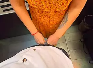 stranger sneaks cum in my wet panties restaurant toilet kinky