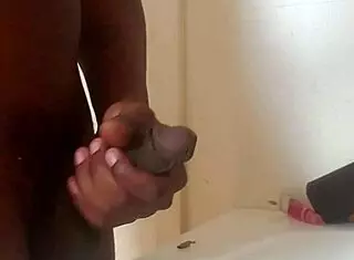 Monster BBC Masturbation Leads to Massive Cum Explosion