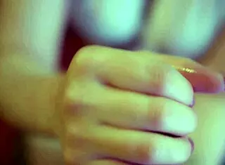 This naughty brunette gives her lover a sloppy deepthroat blowjob to cumshot