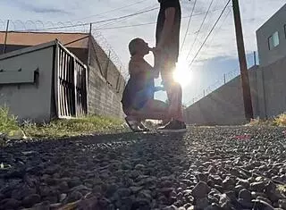 Blonde Couple Moans Through Public Pussy Lick and Car Fuck!