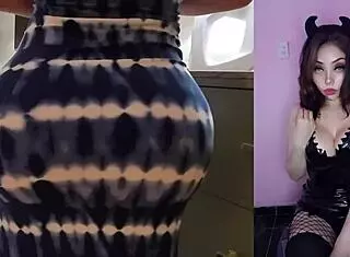 Horny latina mommy in tight dress gets fucked and creampied by big cock lover