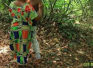 bush fuck loving ebony slut squirts hairy pussy on big black cock doggystyle dripping cum