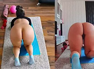 you spreading that fat milf ass during yoga workout? let's worship it frisky!